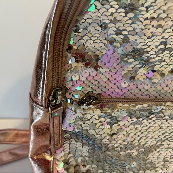 Sequin mini backpack purse - Picture 3 of 12